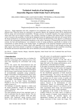 Technical Analysis of an Integrated Anaerobic Digester
