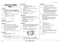 module 2: memo unit 1