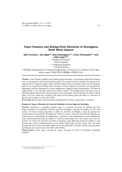 Vapor Pressure and Boiling Point Elevation of Eucalyptus Kraft