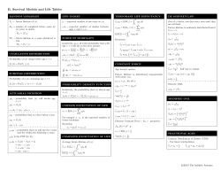 B. Formula Sheet (sample)