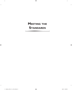 meeting the standards