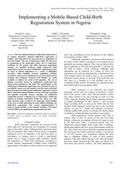 Implementing a Mobile-Based Child-Birth Registration System in