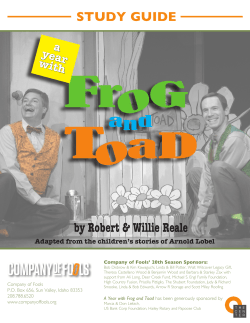 A Year with Frog and Toad Study Guide