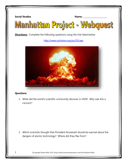 1 Social Studies Name: Directions: Complete the