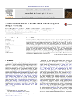 Accurate sex identification of ancient human