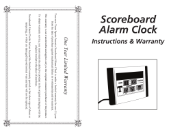 Scoreboard Alarm Clock