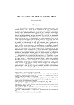 ronald coase`s `the problem of social cost`