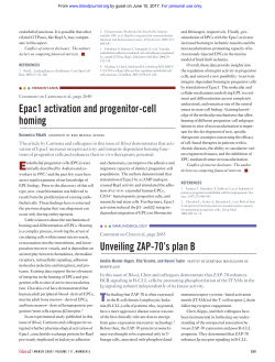 Epac1 activation and progenitor-cell homing Unveiling ZAP