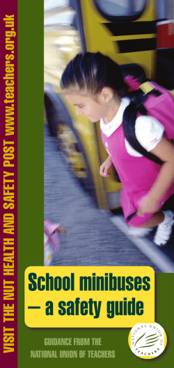 School minibuses &ndash; a safety guide