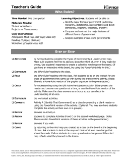 Teacher`s Guide - socialsciences dadeschools net