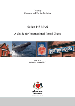 Notice 143 MAN - Isle of Man Government
