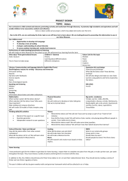 PROJECT DESIGN TOPIC: Aztecs