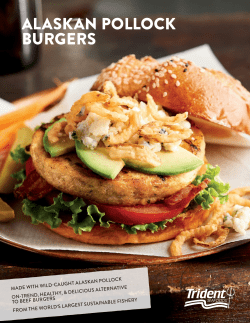 alaskan pollock burgers