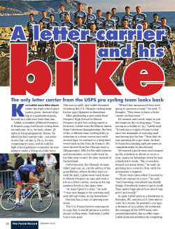 A letter carrier and his bike