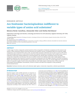 Are freshwater bacterioplankton indifferent to variable types of