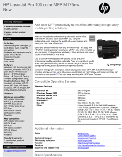 HP LaserJet Pro 100 color MFP M175nw New