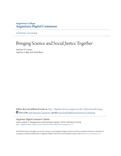 Bringing Science and Social Justice Together