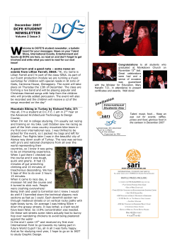 dcfe student newsletter - Dun Laoghaire Further Education Institute