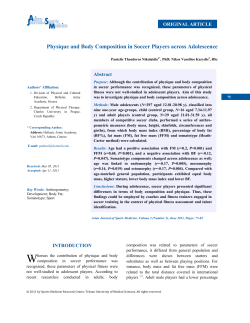 Physique and Body Composition in Soccer Players across