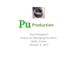Plutonium Production - The Belfer Center for Science and