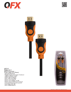 Model: HD-9 HDMI Connector 9 Feet Cable (2.75 Meter)