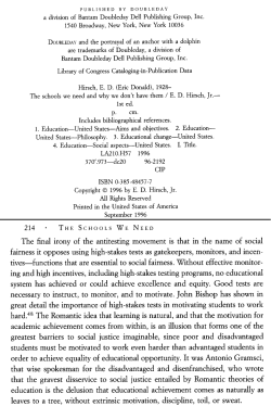 Motivation: Hirsch, Kohn