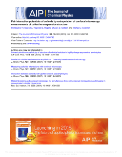 Pair interaction potentials of colloids by extrapolation of confocal