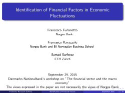 Identification of Financial Factors in Economic Fluctuations