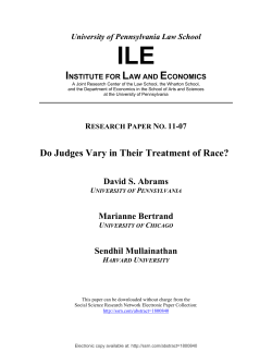 Do Judges Vary in Their Treatment of Race?