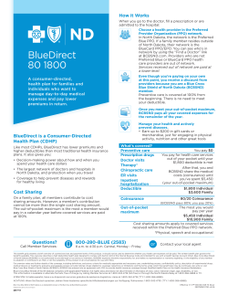 BlueDirect 80 1800 - eHealthInsurance.com