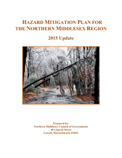 HAZARD MITIGATION PLAN FOR THE NORTHERN MIDDLESEX