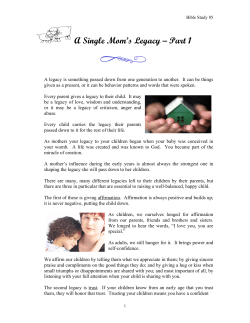 A Single Mom`s Legacy