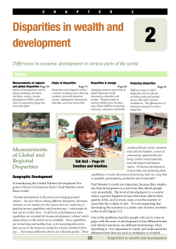 Chapter 2 Disparities in Wealth and Development