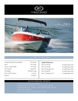 210 SPECIFICATIONS COBALT OUTSTANDING POINTS