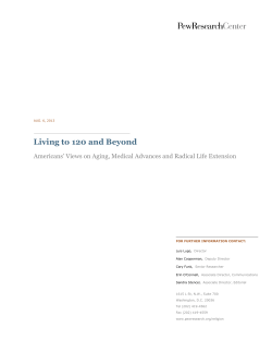 Living to 120 and Beyond - Pew Forum on Religion and Public Life