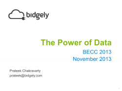 The Power of Data - (BECC) Conference