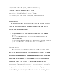Conspiratorial Beliefs, Public Opinion, and Democratic Citizenship A
