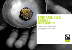 Fairtrade Gold - Amazon Web Services