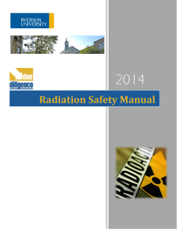 Radiation Safety Manual