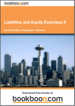Liabilities and Equity Exercises II