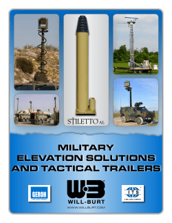 MILITARY ELEVATION SOLUTIONS AND TACTICAL TRAILERS