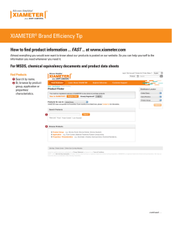 Finding product information at www.xiameter.com