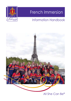 French Immersion - The Glennie School