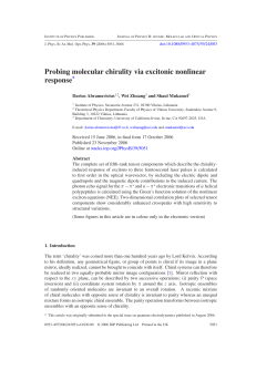 Probing molecular chirality via excitonic nonlinear