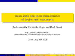 Quasi-static non-linear characteristics of double