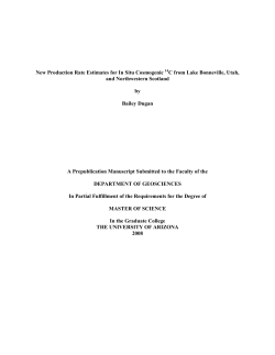 Dugan, Bailey. 2008. New Production Rate Estimates for In Situ