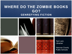 Genre Shelving: Zombie Books