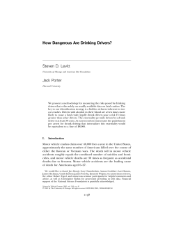 How Dangerous Are Drinking Drivers?