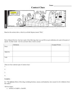 Context Clues