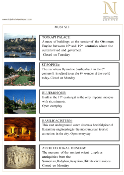 Istanbul Attractions - Nidya Hotel Galataport